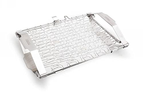 everdure by heston blumenthal Universal-Grillgitter Quantum Steel aus Edelstahl I Grillrost für Fisch, Gemüse, uvm. I hochwertiges Grillzubehör universell verwendbar