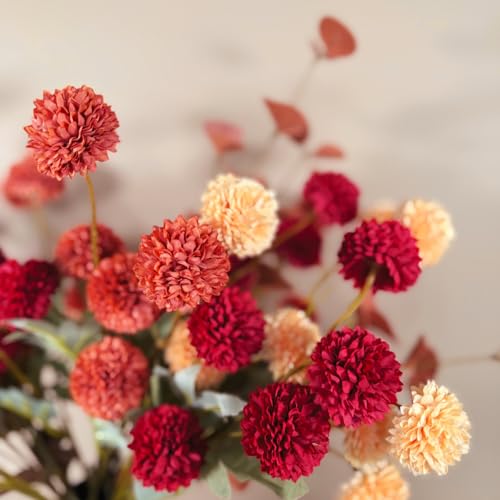 Faux-Kiku-Flower-Fall-Burnt-Orange-Flowers-Artificial-10-Stems-2-Branches-Eucalyptus-Assorted-Fake-Silk-Mums-Fall-Flowers-Autumn-Decor-Mini-Floral-Balls-Faux-Stems-For-Vase-Flores-Artificiales Faux Kiku Flower Fall Burnt Orange Flowers Artificial 10 Stems 2 Branches Eucalyptus Assorted Fake Silk Mums Fall Flowers Autumn Decor Mini Floral Balls Faux Stems For Vase Flores Artificiales