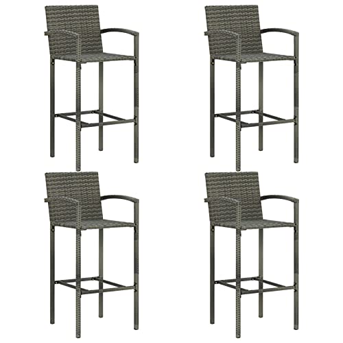 Ensemble de bar de jardin compact en polyrotin pour aménager les petits espaces extérieurs