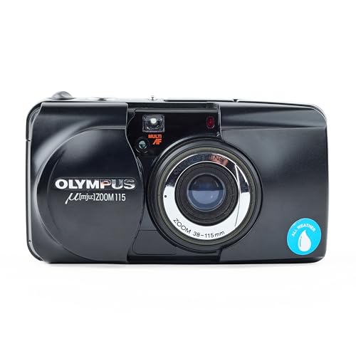 Olympus Stylus Epic 115 Point and Shoot 35MM Film Camera with Built in Flash, Auto Film Loader and 38-115MM Power Zoom Lens. (Renewed)