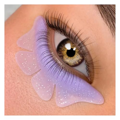 Lomansa Lash Lift Pads Silicone Patch-Shields Bottom Lash Lifts Ultra Soft Reusable Eyelash Lift and Lash Extension for Salon (Purple)