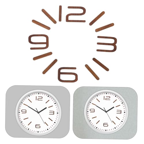 Numéros dhorloge en bois kit de remplacement chiffres arabes - 4