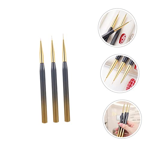 Outanaya Pincel Para Arte Em Unhas 3 Peças Conjunto De Pincéis Para Unhas Conjunto De Manicure Para