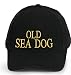 Produktbild 4sold Kapitänsmütze Cap Captain Ancient Mariner, Captain Cabin Boy Crew First Mate Yachting Baseballmütze Inschrift Schriftzug Schwarz Weiß rot Weiss Army Military Baseballmütze Security (OLD SEA DOG)