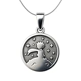 TAMI Collar de Plata El Principito - Dije para Hombre o Mujer con Cadena 925 - Accesorio de Joyería para Mujer del Libro...