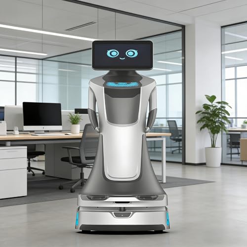 AI Greeter Robot Commercial Reception Solution, Smart Welcome Assistant for Hotels, Office Buildings & Retail Stores with Voice Interaction and Autonomous Navigation