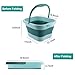 Leemeimei Foot Bath 15L(4 GL) Collapsible Foot Soak Tub with Handle, Foot Spa Bath Massager Foot Soaking for Dry Cracked Feet, Plastic Foot Bucket