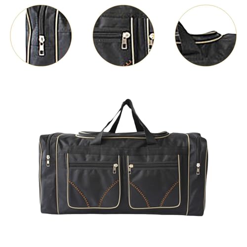 Travel Duffel Tote Bag for Weekend Getaways and Gym Activities, Black2