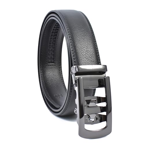 Image of WildHorn Men's Genuine Leather Belt for Men| Premium Auto-Lock Buckle | Adjustable up to 48 inch | Formal & Casual Wear | Micro-Adjust Fit | Stylish Gift Box Included