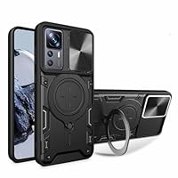 Custodia Xiaomi 12 / 12X Argento: Protezione Fotocamera e Anello 360