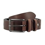 SKU: 580-1571-59-A DUDU Cintura in Pelle stile Vintage Made in Italy da Uomo o Donna da 35mm Accorciabile Cocoa Brown da 95 cm