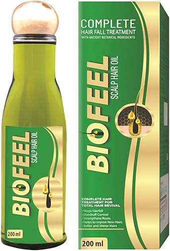 Biofeel Scalp & Hair Oil for Hair Growth & Dandruff Control Nourishing Ayurvedic Hair Oil for Strong, Healthy & Scalp For Men & Women (Pack of 1)