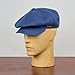 Sterkowski Vigo Newspaper Boy Hat Mens | Linen Classic Gatsby Hat | Stylish Cap for Summer Linen Hat for Men 8 Panel Cap Mens Retro Fashion 56 cm Blue