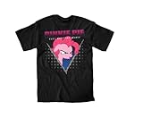My Little Pony Pinkie Pie Does What She Wants Adult Black T-Shirt (Adult Large)