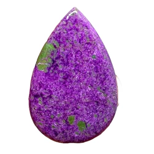 Stichtite cabochon poire 39x25x4mm GH_NAT_04419 pour création collier et bague DIY