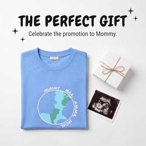 Image of The Mom Store Mom T-Shirt | Cotton | Pre and Post Pregnancy | Quirky Statements | Comfortable | Oversized