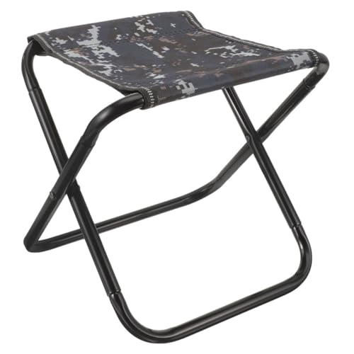 Mikikit Portable Folding Stool Bench Chairs Stool Foldable Outdoor Foldable Bench Chair Portable Metal