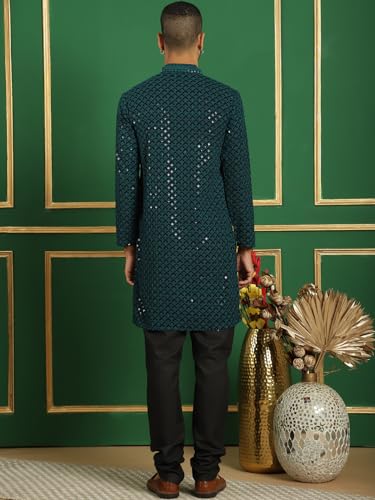 Image of Jompers Men's Cotton Embroidered Regular Kurta Sets