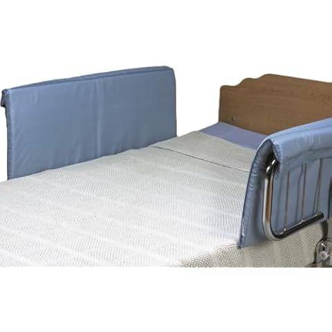 Skil-Care Half-Size Vinyl Bed Rail Pads, 36" L x 14" W x 1" D - Protects Against Bruising & Entrapment, Velcro Closures, Easy to Clean, 401090 Cover