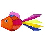 LiuJH Cerf-Volant de Poisson Arc-en-Ciel, Jouets Volants à contrôle Facile Ripstop, utilisé pour Les Voyages en Famille, Les Sports de Plein air dans Le Jardin, etc.