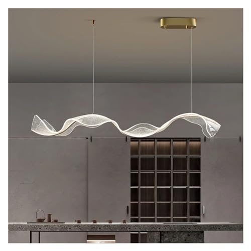 Lustre LED ondulé 120cm anti-éblouissement à intensité variable pour table - 7