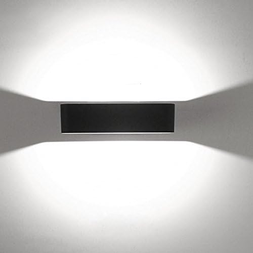 10W LED Exterior Light Waterproof Outdoor Fixture Wall Sconces Gray Finish Pure White