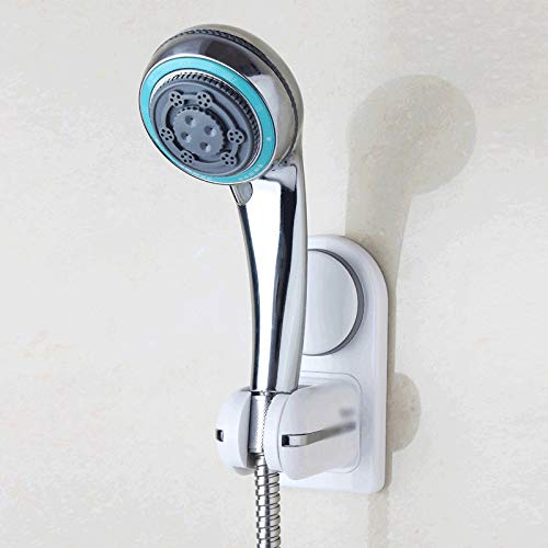 Tête de douche fixe bien positionnée grâce au support de douche universel