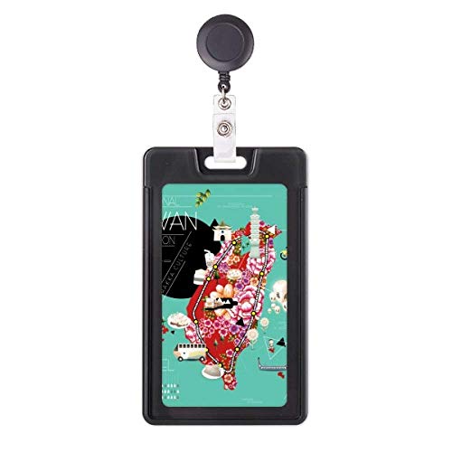 Étui rétractable pour porte-badge de sécurité avec enrouleur et clip ceinture