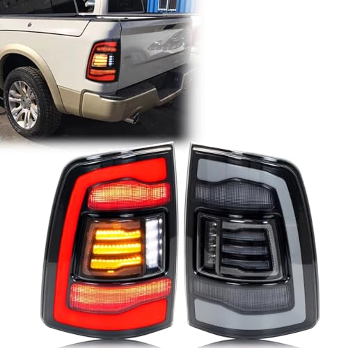 Feu arrière haut de gamme pour Dodge Ram 2009-2012 avec finition transparente - 3