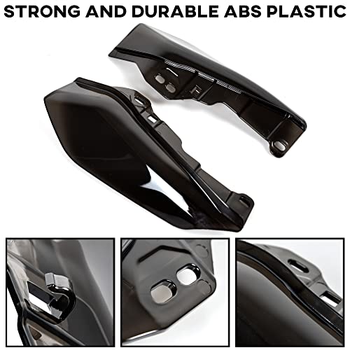 Mid-Frame Air Heat Deflectors For Harley Touring And Trike 09-21, Veisutor Black Mid Frame Air Deflectors For Harley Touring/Trick Electra/Street/Tri/Road Glide King Cvo Accessories 2009-2021(2Pcs) #TOP2