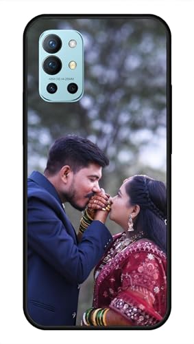 Image of NDCOM for Customised OnePlus 9R Back Case | One Plus 9R Back Cover with Precise Cutouts | One Plus 9R Cover DIY Personalised Photo Design | Customized Gift Custom Text Name Printed Glass Case