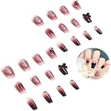 CADEAU:faux ongles court C'est un excellent cadeau pour votre femme, votre petite amie, votre mère ou votre sœur, parfait pour les fêtes, les rendez-vous, les vacances et les mariages.