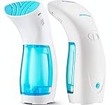 Travel Steamer for Clothes Handheld Garment Mini Steamer – Portable Steam Iron Fabric Wrinkles Remover – 25s Fast Heat-up – 120ml Water Tank – 950W – 360° Anti-Leak Ironing Pump System