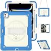 Case for iPad Pro 13 Inch M4 2024 Model, 7th Generation, Shockproof Protective Case with Pencil Holder, 360 Rotate Stand, Adjustable Hand/Shoulder Strap
