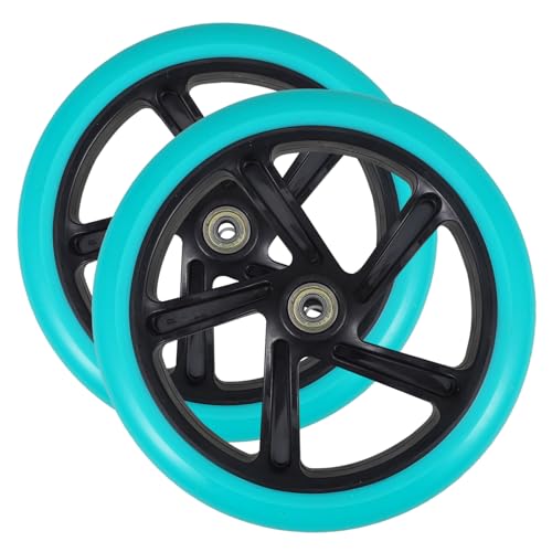 POPETPOP 2個 静音設計キャスター ホイール 耐久性カート用車輪 軽量持ち運び簡単 ショッピングカート 電動車椅子 オフィスチェア対応 交換用