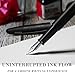 Nicpro Fountain Pen Set with Box, Classic Black Fancy Pen with Converter, 0.5mm Fine Nib Smooth Writing Calligraphy, Luxury Gift Pen