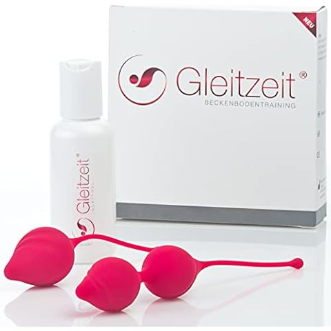 Gleitzeit® PREMIUM Beckenbodentrainer für Frauen als Trainingsset bei Beckenbodenschwäche und Inkontinenz zum Beckenbodentraining und zur Stärkung und Straffung Ihres Beckenbodens Cover