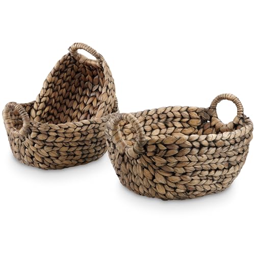Set of 3 Wicker Storage Baskets for Organizing...