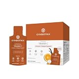 CYMBIOTIKA Liposomal Vitamin C Supplement, Immune Health, Skin Health, Healthy Aging, Enhanced Absorption, Gluten Free, Soy Free, Plant-Based, Orange Vanilla Flavor, 28 x 15 mL Liquid Packets