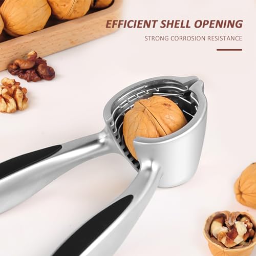 1 Piece Nut Cutter, Walnut Clip, Nut Shelling Tool, Non-Slip Silicone Handle, Nut Pliers, Stainless Steel Walnut Cutter - Image 5