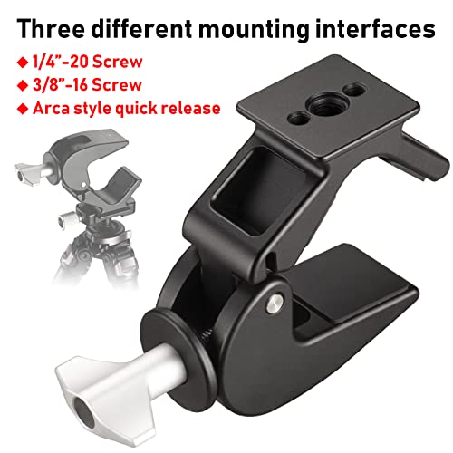 Binocular-Tripod-Mount-AdapterARCA-Standard-Quick-Release-Dovetail-14-and-38-Screw-for-Binocular-Tripod-MountClampable-with-Binoculars-26-58-mm-in-Diameter
