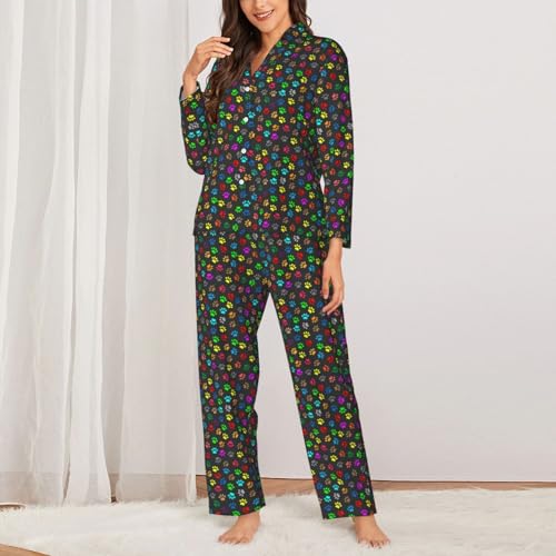 Pyjama à manches longues imprimé pour vos soirées cocooning à la maison - 2