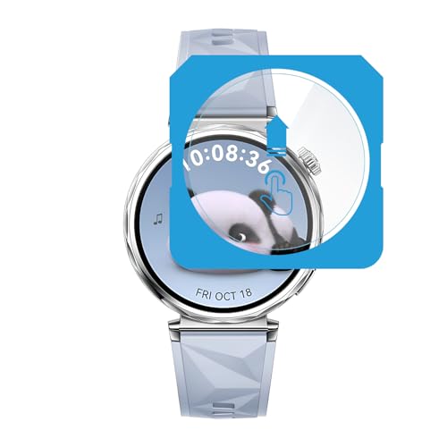 Teknoft Huawei Watch GT5 41mm için 2'li Paket (2 Adet) Kolay Kurulum Otomatik Hizalama Aparatlı Şeffaf 9H Sertliğinde Gerçek Temperli Cam Ekran Koruyucu