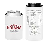 2025 Indiana National Champs 16-0 Coozie, Undefeated Season Perfect Schedule Can Cooler, Indiana Football Championship Cooler