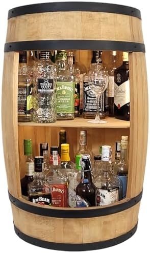 Mini Tonneau/Fût En Bois Et Cuivre – Décoration Maison Alcool/Vin – Occasion