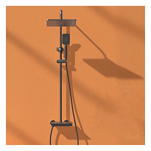 Pommeau de douche gris résolvant le manque de pression d'eau avec 5 jets - 2