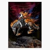 Texas Ghost Rider Bumper Sticker Vinyl Decal 5'