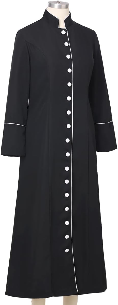 BLESSUME Women Choir Roman Cassock Robe Clergy Pulpit Liturgical Vestment Robe - Image 2