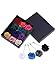 Panfanrel 16 Pieces Flower Men's Lapel Pins Handmade Satin Boutonniere Pin for Suit Wedding Groom with a Box(Multicolor 4)