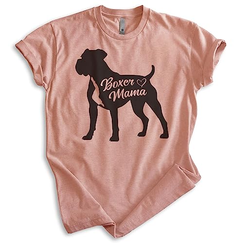 EVERTREE CLOTHING Boxer Mama T-Shirt, Unisex Women's Shirt, Boxer Dog Owner, Best Dog Mom Gift
